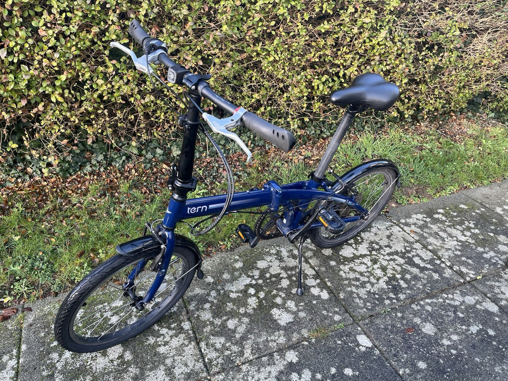Tern Link Folding Bike 20in Small Blue/Black Derailleur V-Brake Kickstand