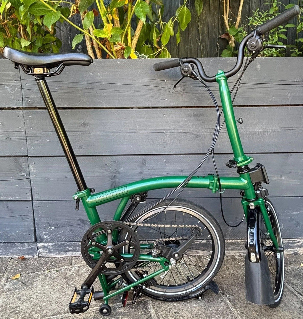 2023 Brompton C Line M6L Black Edition Folding Bicycle 6 Speed - Used Condition
