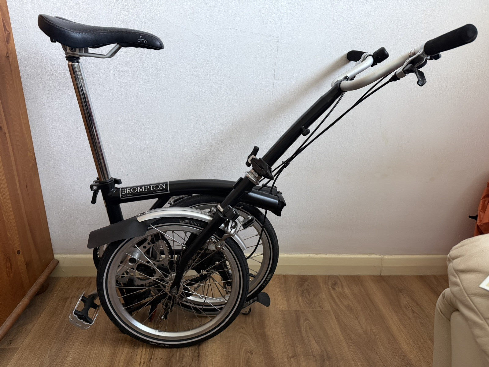 Brompton C Line M3L (3 Speed)  folding bicycle - Black