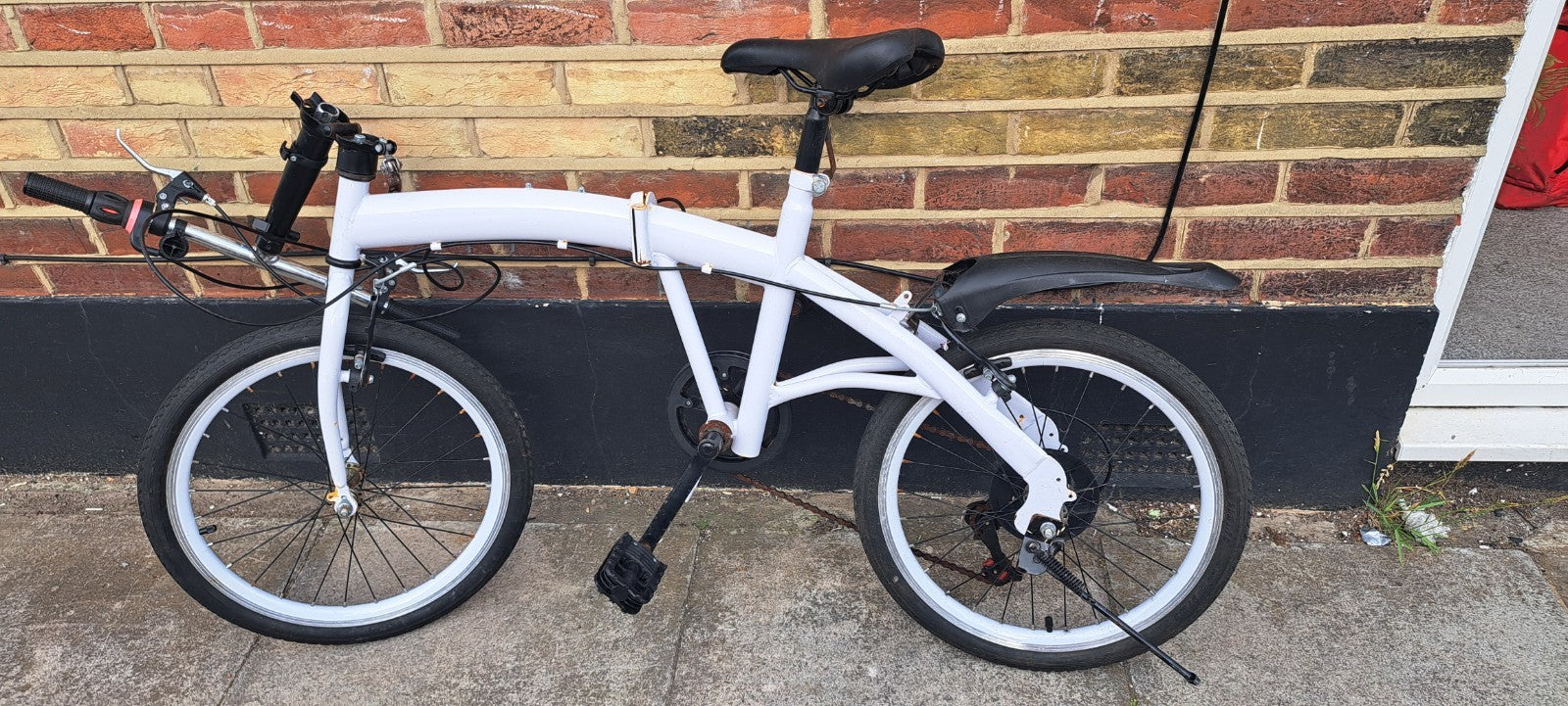 Fold Away Down Up Bike Bicycle 19" Wheel Working Needs TLC Travel Small Working
