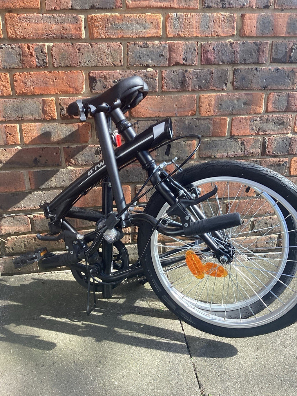 20 Inch folding bike Btwin 100 - Black,1 speed,bike stand included.Collection !
