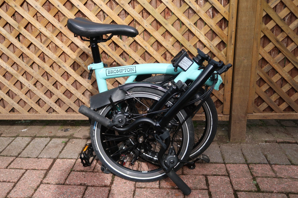 Brompton Turkish Blue Black Edition 6 Speed Dynamo Lights M Bars Collection