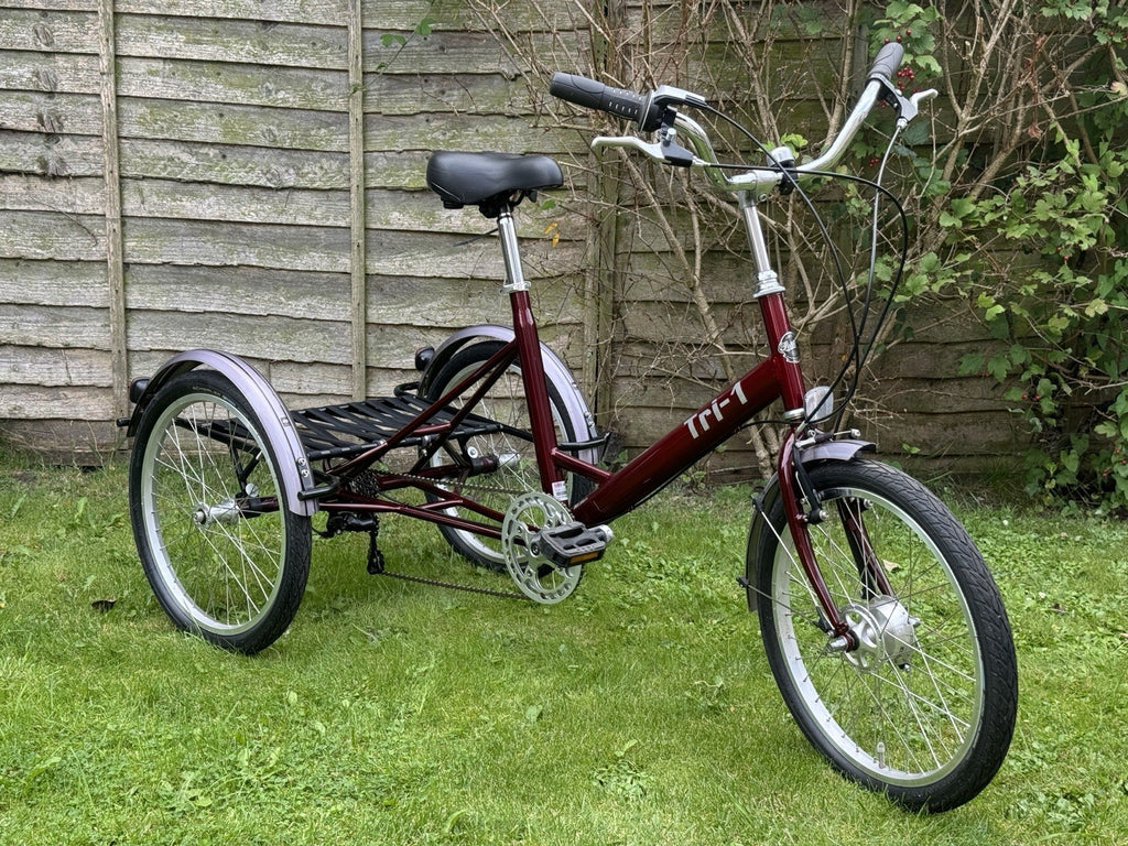 Pashley Tri-1 Folding Trike Burgundy Red - Excellent Condition