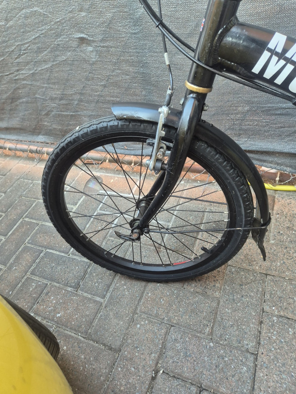 Apollo  Transition Folding Bike 20in Aluminium Black, Mudguards & Rear Rack