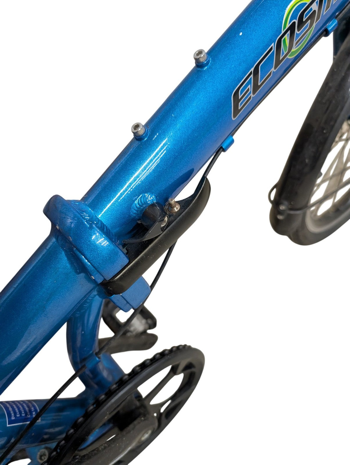 Ecosmo Folding Bike 16" Wheels Blue Shimano 6 Speed Lightweight Commuter Bicycle