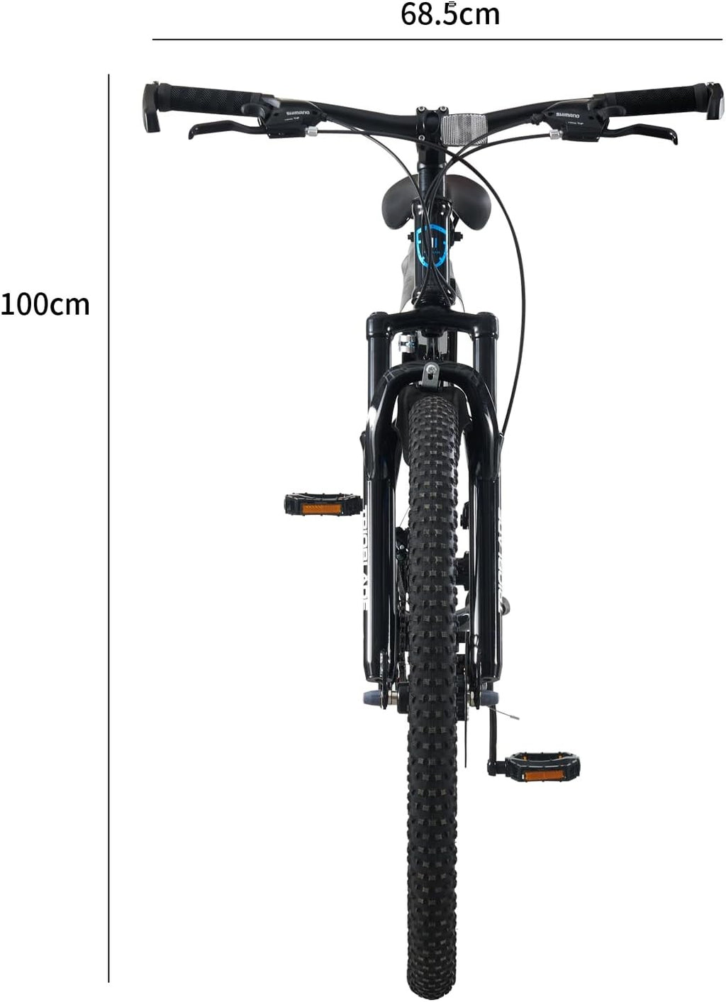Trioblade 21-Speed 10 Spoke Wheels Foldable Mountain Bike 16" Frame Black (Dent)