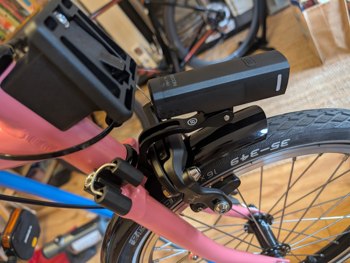 Brompton C line 12 speed 2025  Flamingo Pink with upgrades  and extras