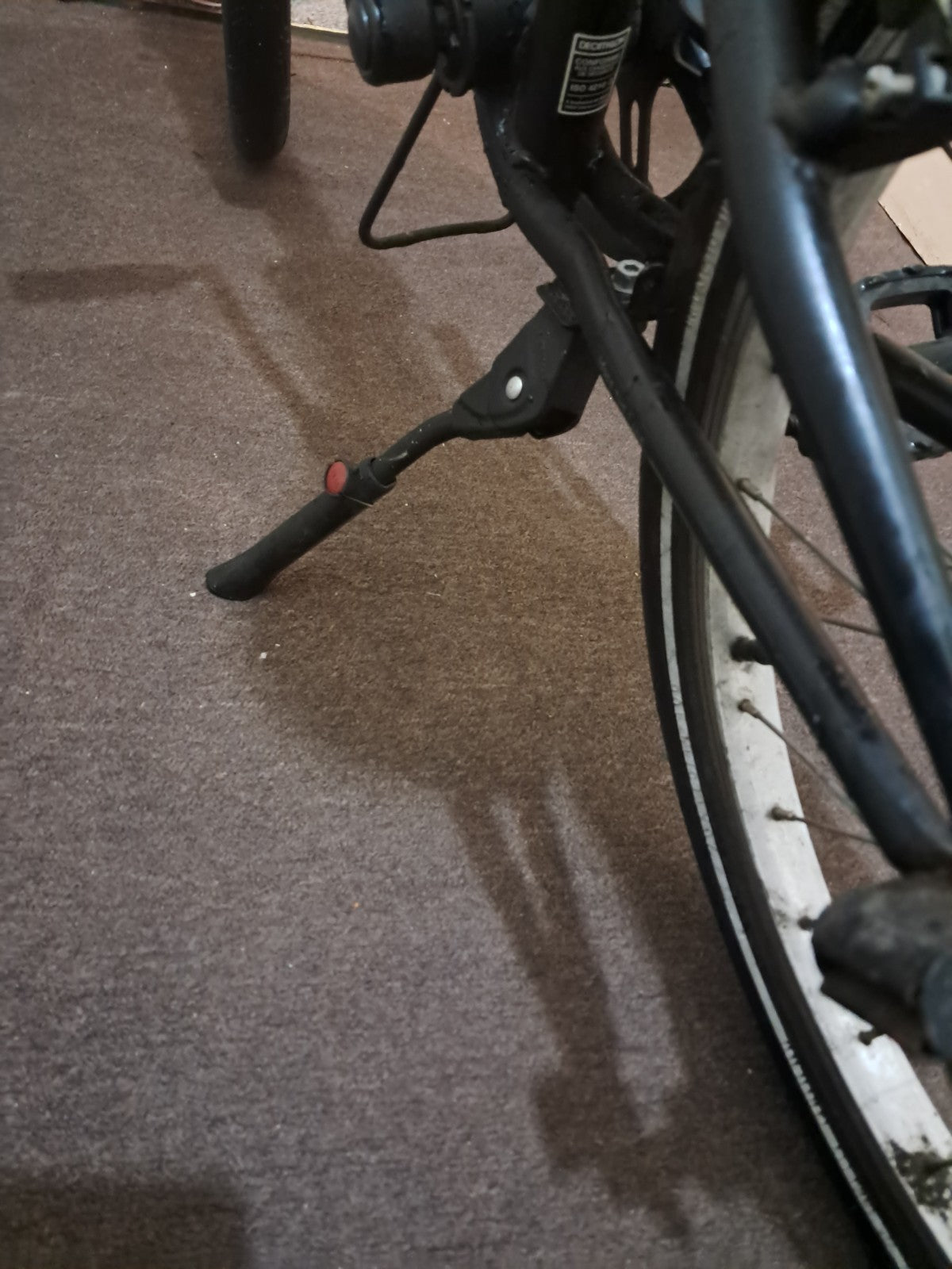 20'' Black Lightweight Folding Bike Single Speed