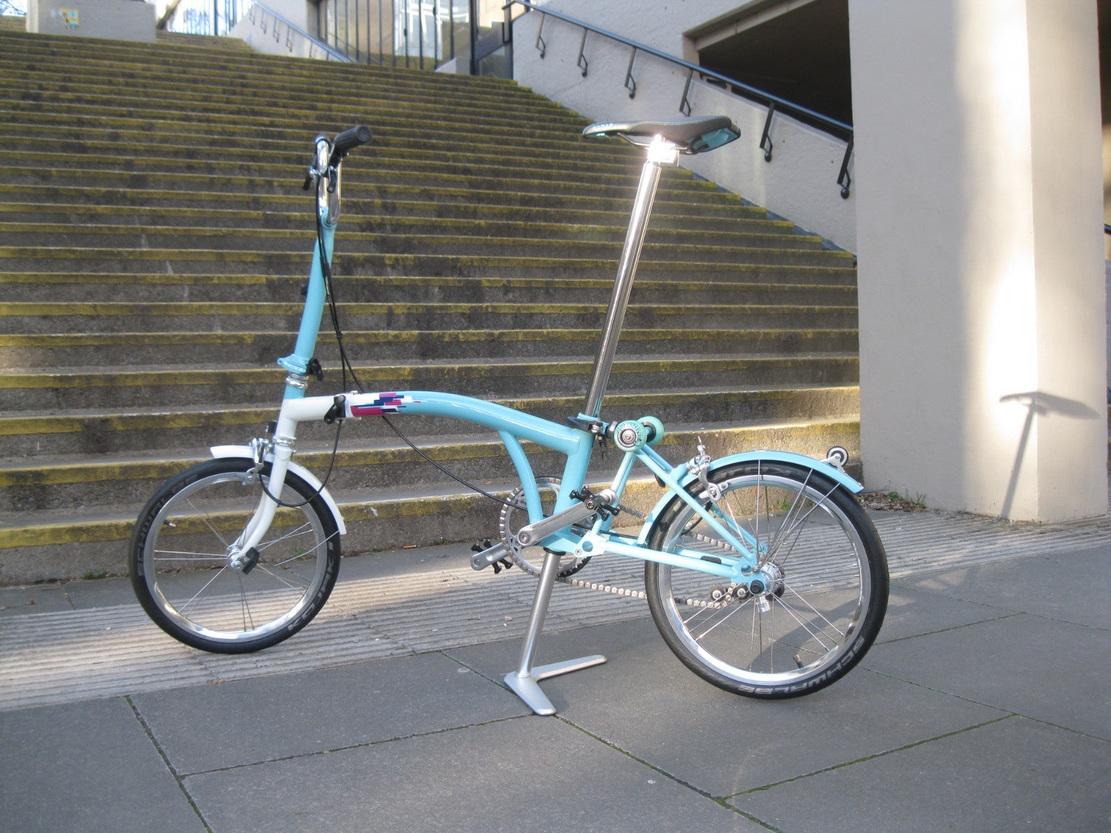 Custom Brompton Folding bike - homage to 1989 Cal look VW Karmann Ghia