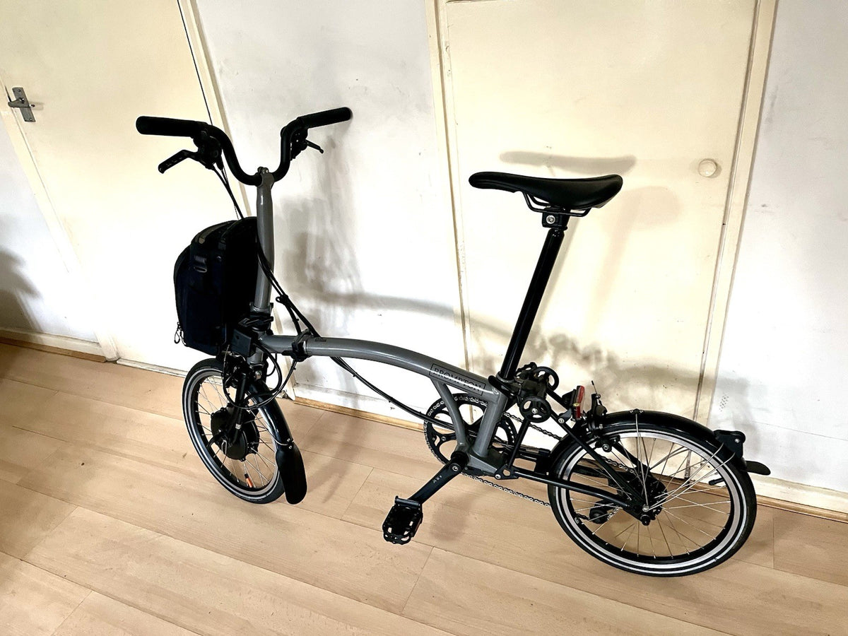 Brompton P Line 4-Speed Folding Bike Storm Grey Lightweight Excellent Condition