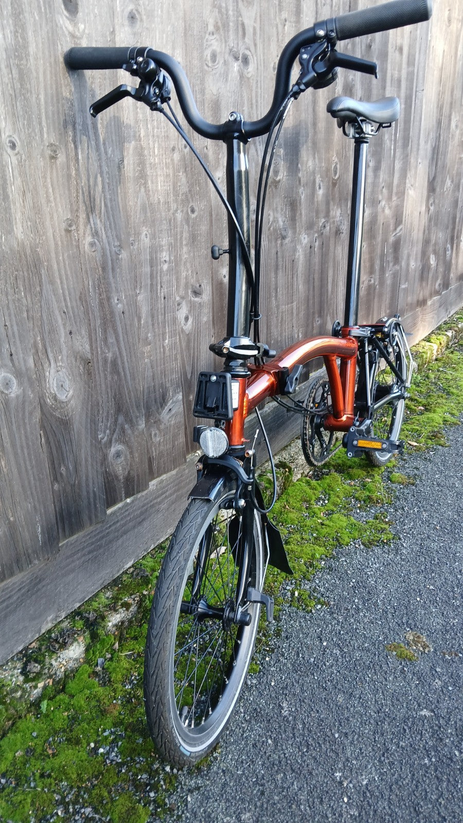 Brompton 6-Speed Raw Flame Lacquer barely used