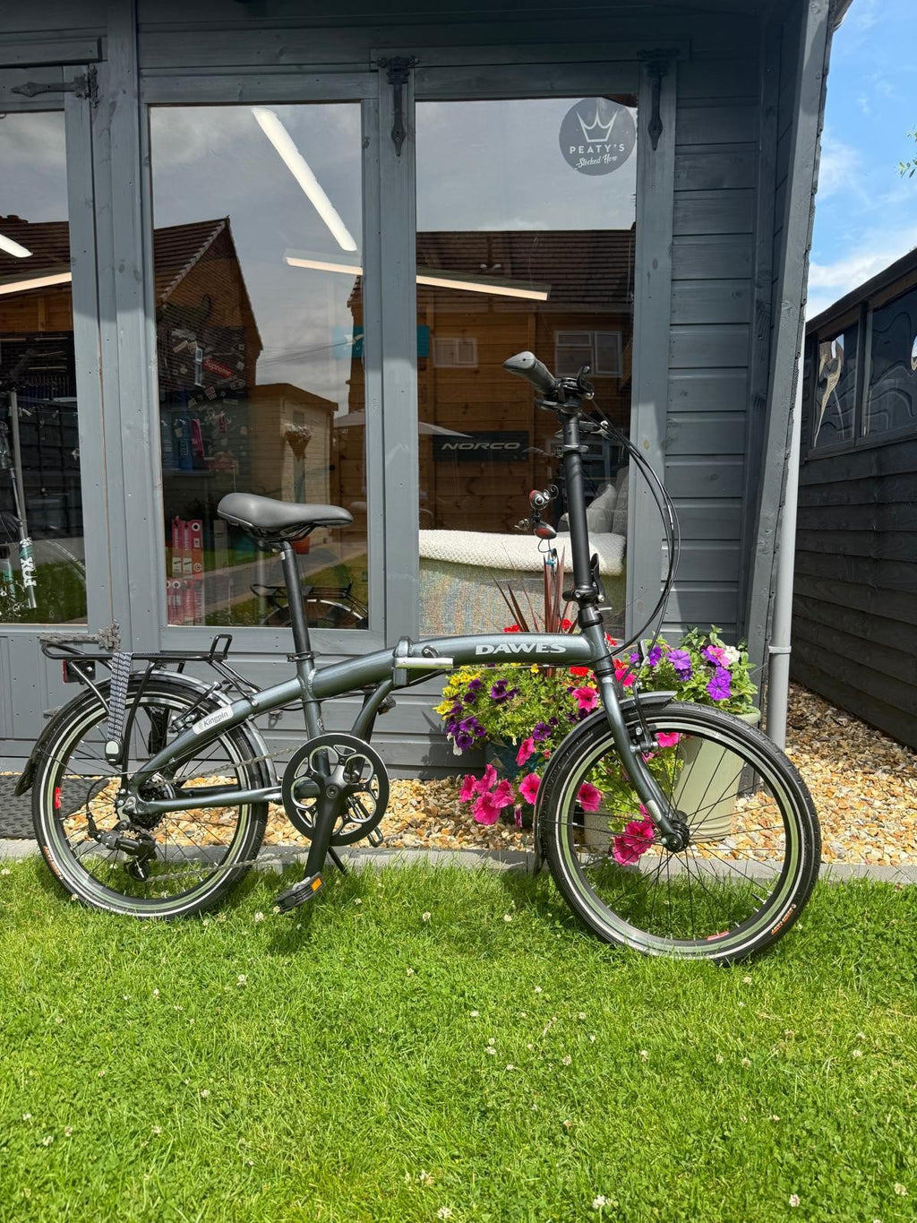 New Dawes Folding Alloy Bike Dawes Kingpin Grey Folder Brand new bike