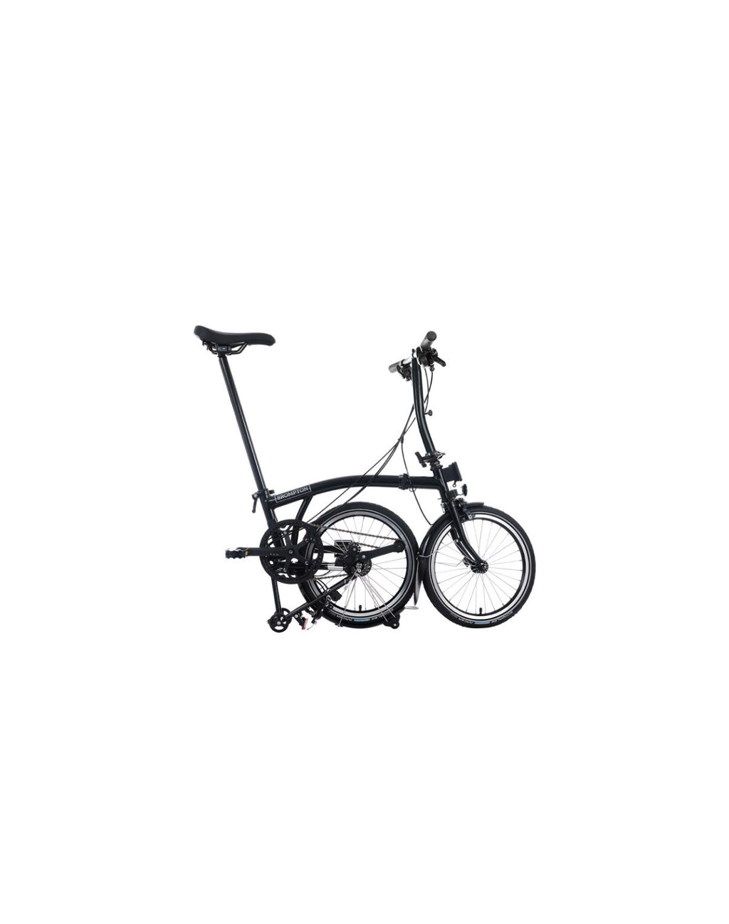 Brompton C Line Folding Bike 6-Speed Black Low Handlebars