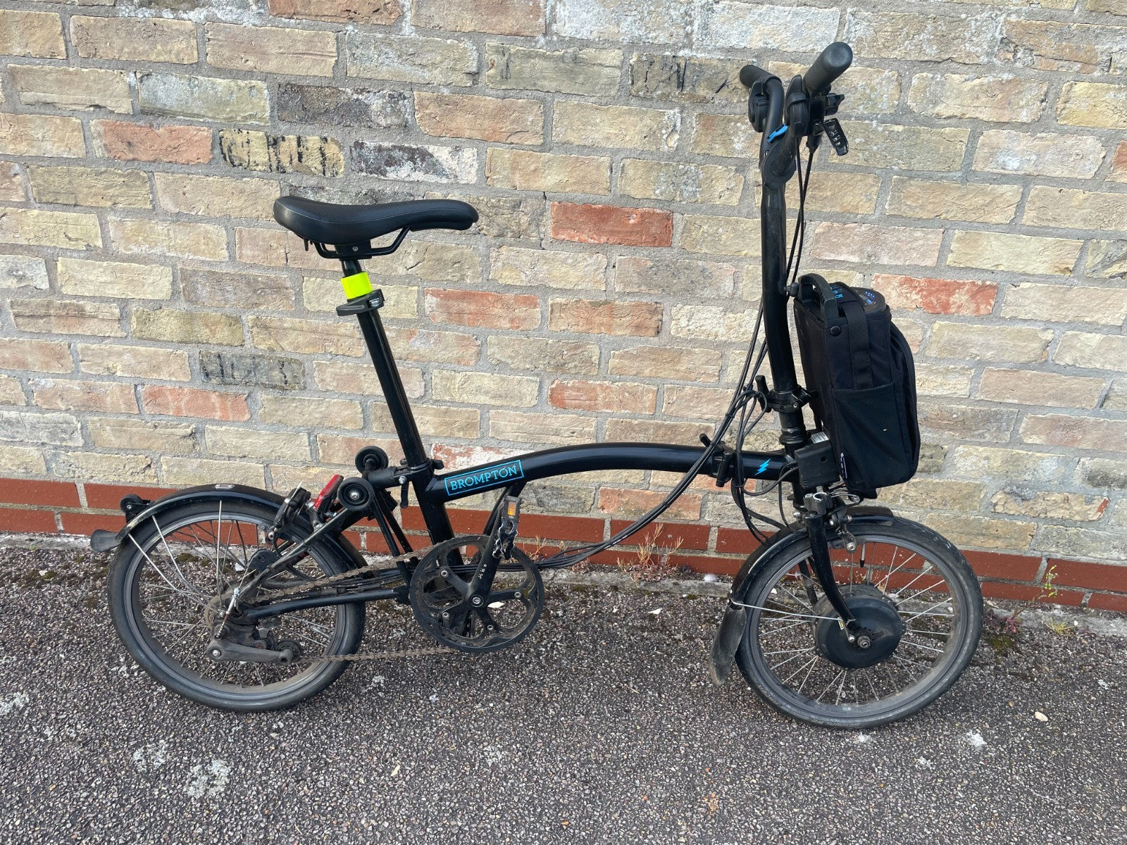 Brompton Electric 6-speed Folding Bike (Black) - Well Used & Needs a Service