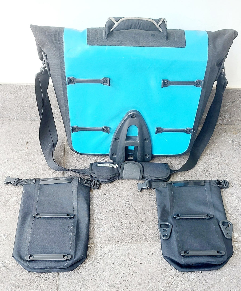 Turquoise Blue 2017 M6L 6-speed Brompton Black Edition + Ortlieb Bag + Toolkit