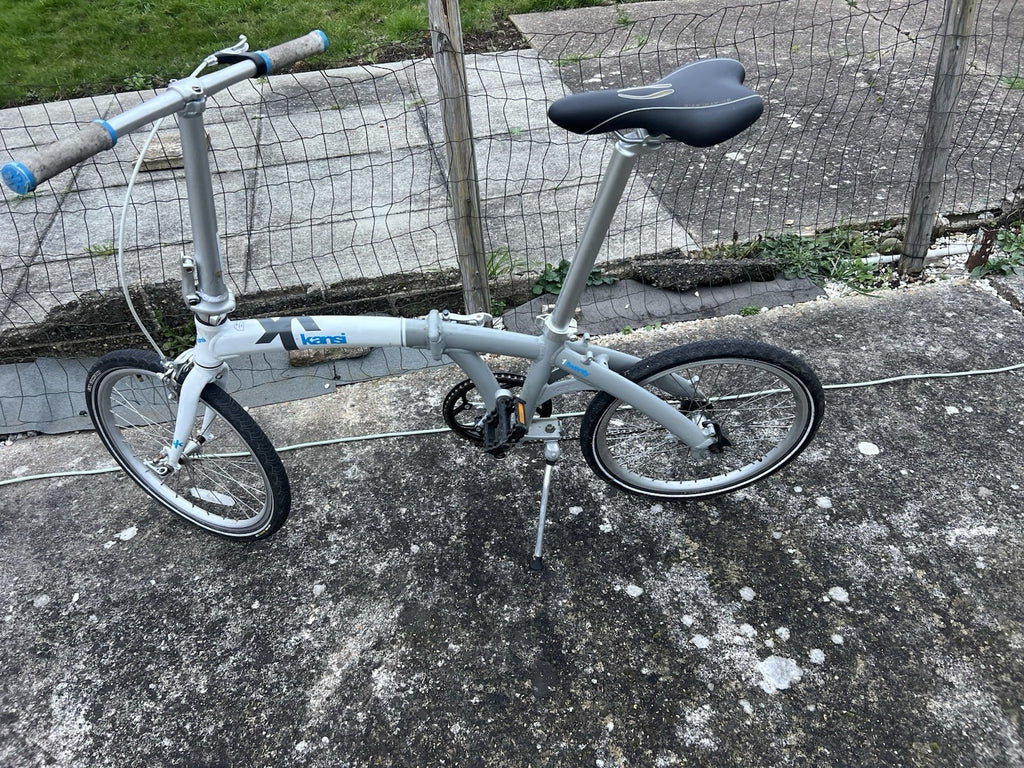 Kansi 1Twenty Single Speed Folding Bike 100 miles Only Superb Original Condition