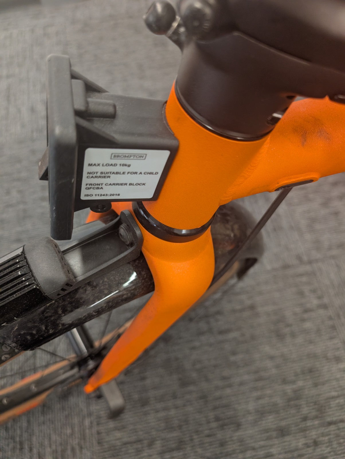 Brompton G Line 8-Speed Large Orange Excellent Condition