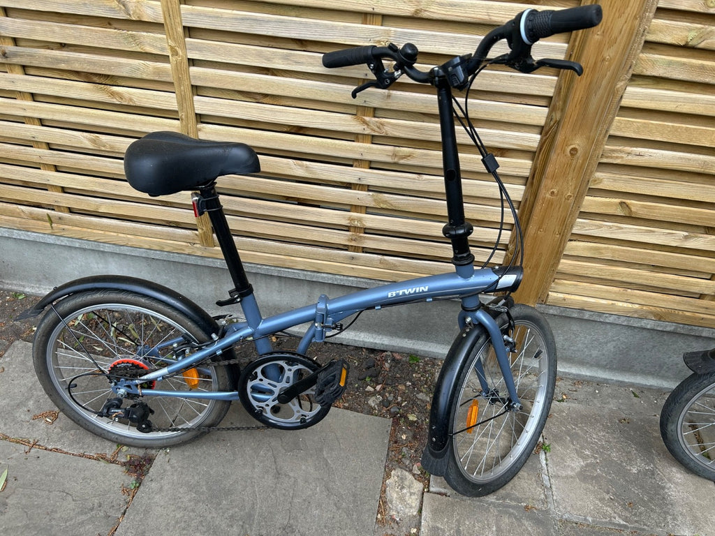 Decathlon BTWIN folding bike, 120. Grey, 6 speed