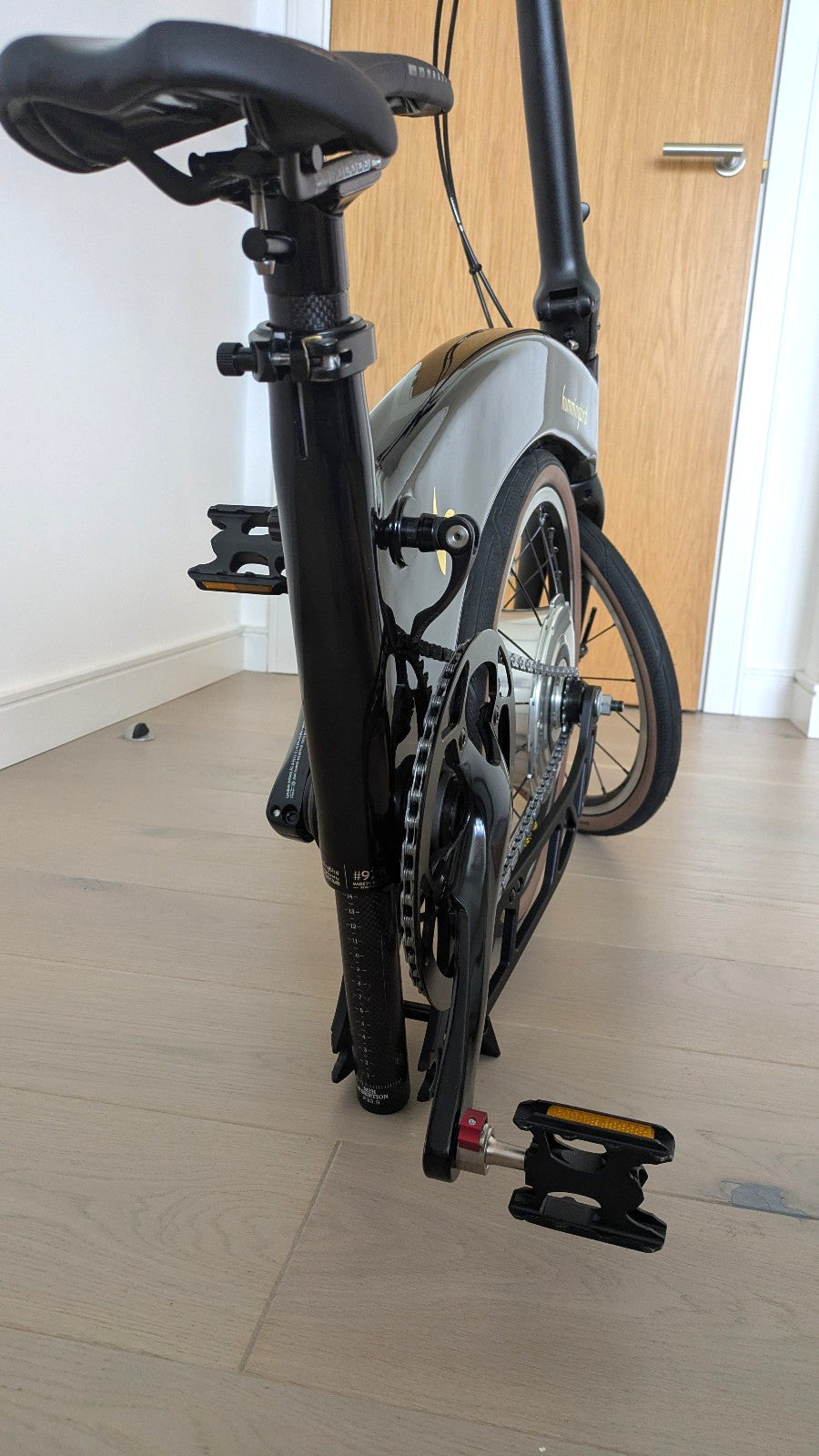 Hummingbird (now Prodrive) Carbon Fibre Folding bike with Zehus hub
