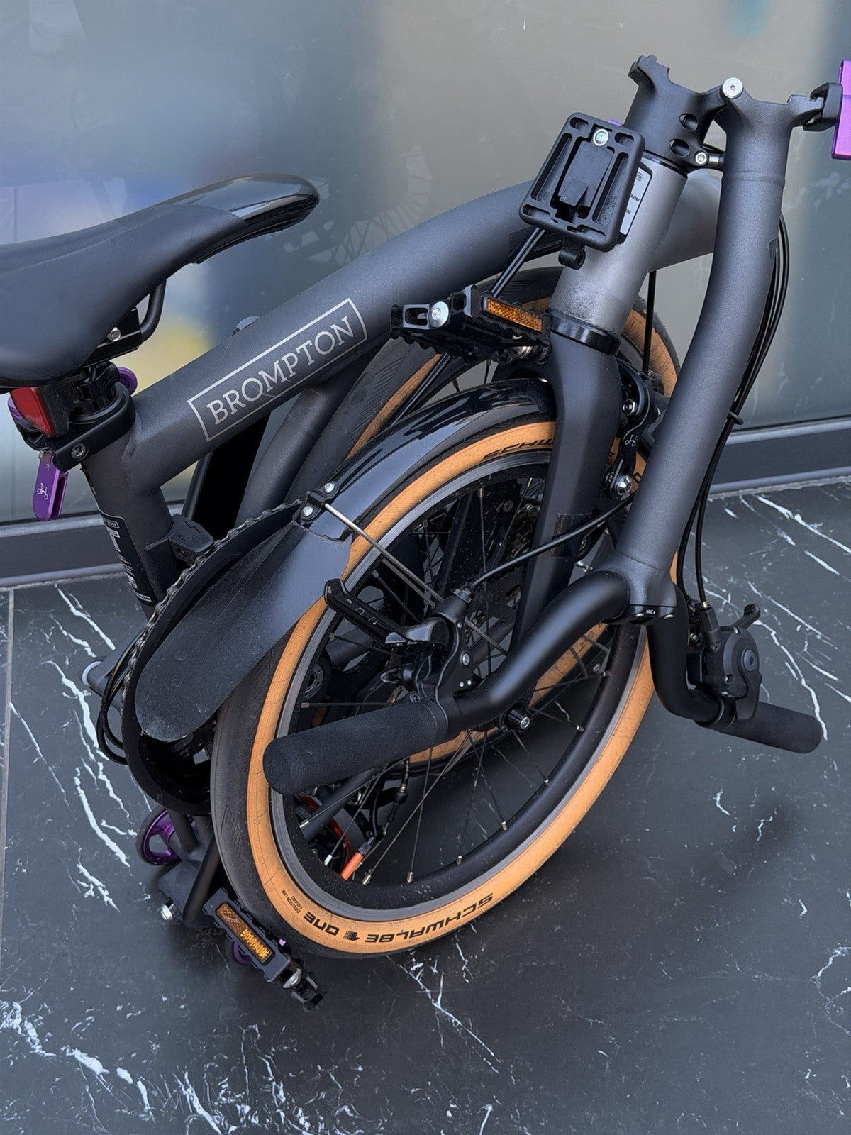 Brompton T Line Ceratech Cerakote 4 Speed Folding Bicycle Bike