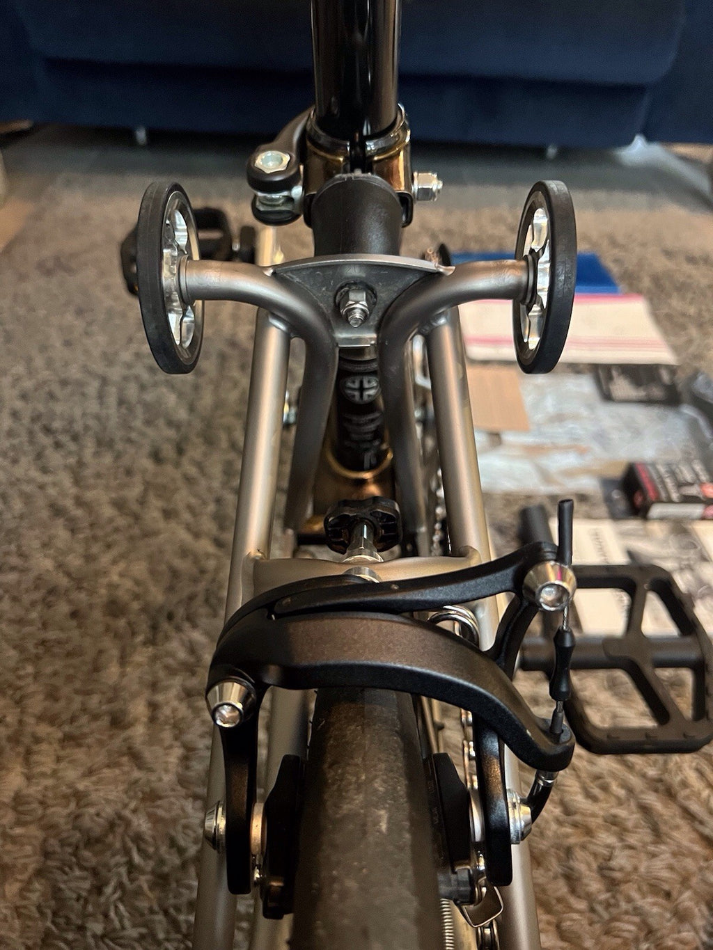 Brompton Titanium Virtually Unused & In Beautiful Showroom  Condition