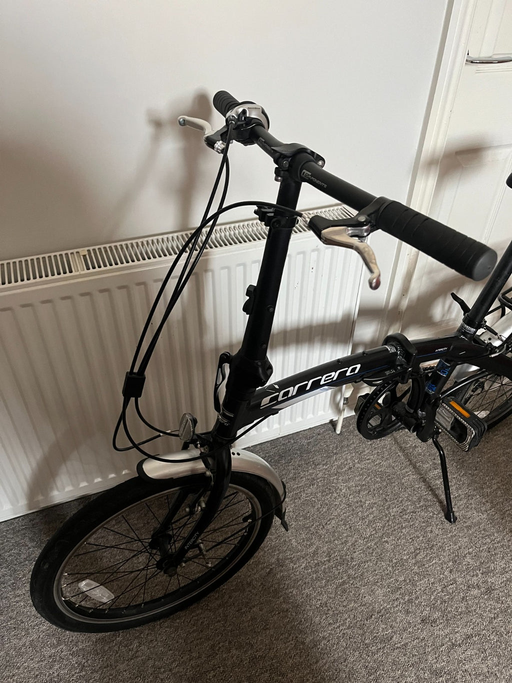 Carrera Intercity Folding Bike - Grey (2025). Collection Only (Bath).