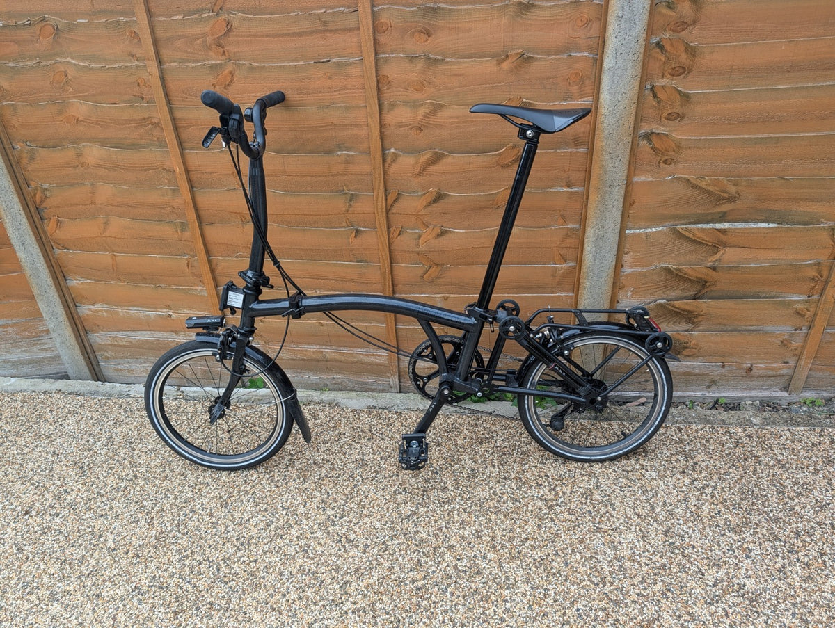Brompton P Line 2023 Urban 4-Speed Black with Roller Frame