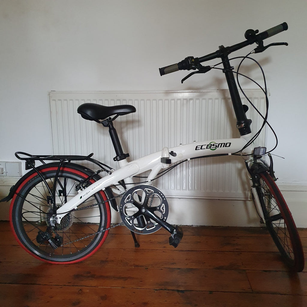 Ecosmo 20" folding bike 6-speed  Shimano RevoShift  Wheels Needs Inflating