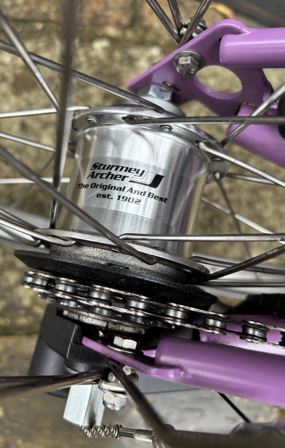 Brompton M6L in rare Lilac Folding bike C Line - Very Light Leisure Use Only
