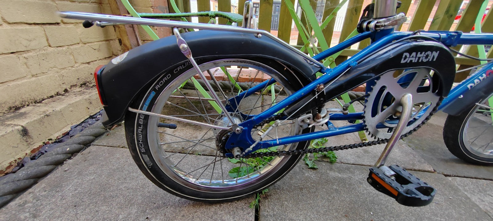Dahon Folding Bicycle 16" Wheels Blue 3 speed Vintage GWO Collection Only Leics