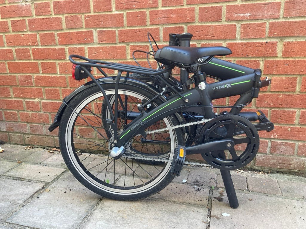 Dahon Vybe i3 20" Wheels 12.9 kg Compact Unisex Matt Black Folding Bike.