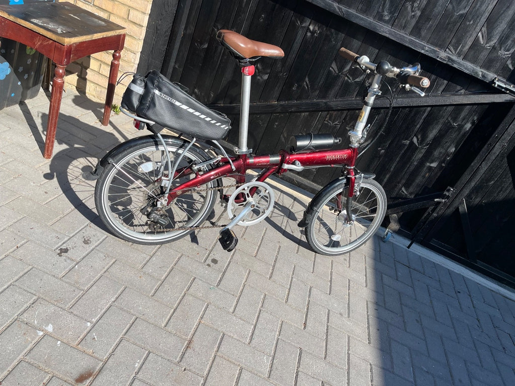 Bickerton  1707 Mark B folding bicycle, red, 7 gears, gel saddle
