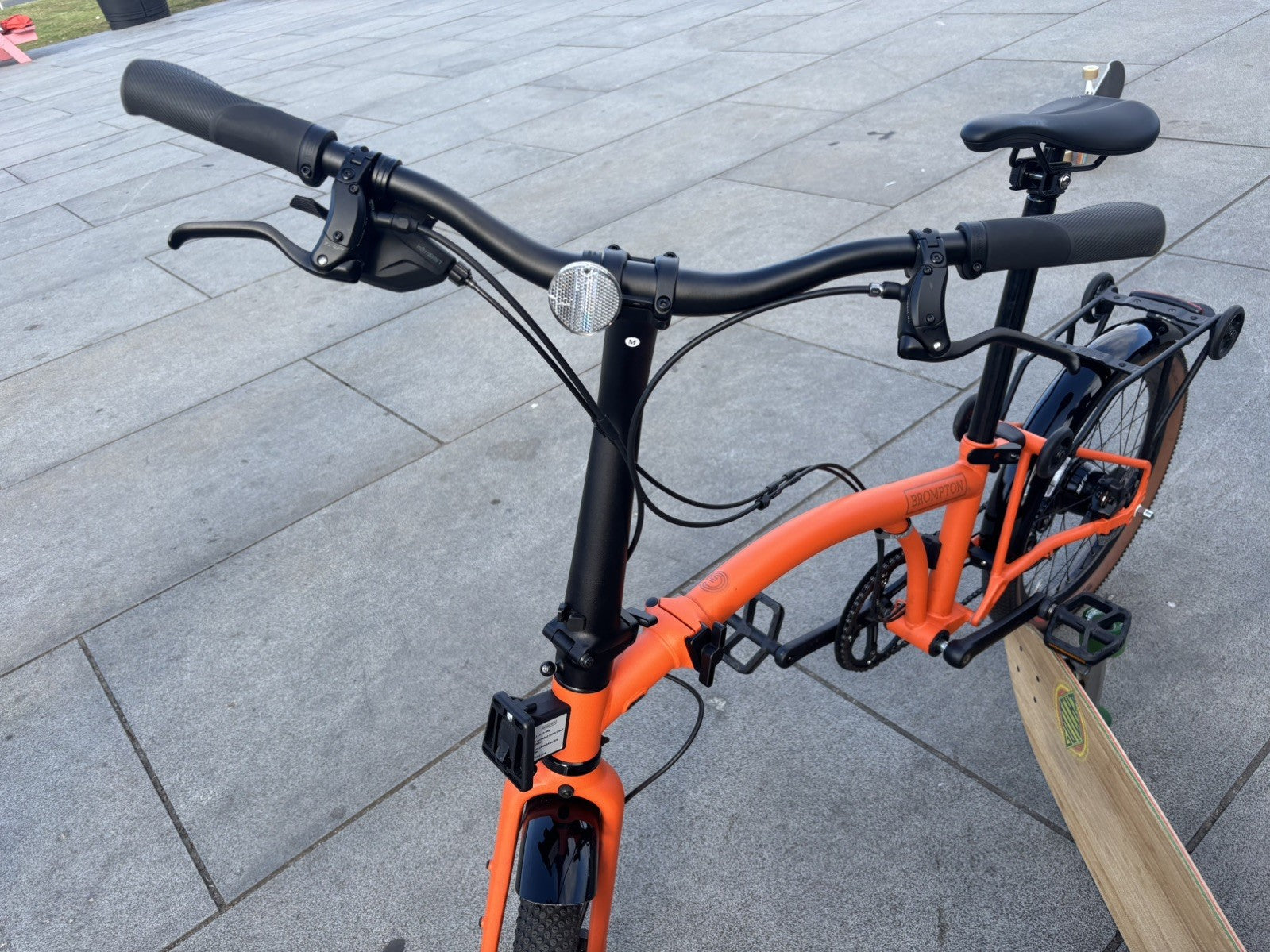 Brompton G Line 8-Speed Orange w/ mudguards and rack