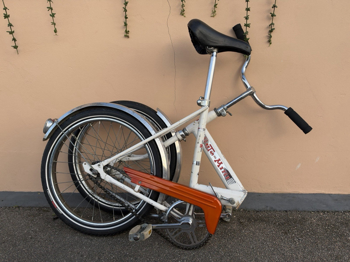 Vintage 70’s Auto-Mini Folding Bicycle Bike Cycle Fold Up Folder Compact London