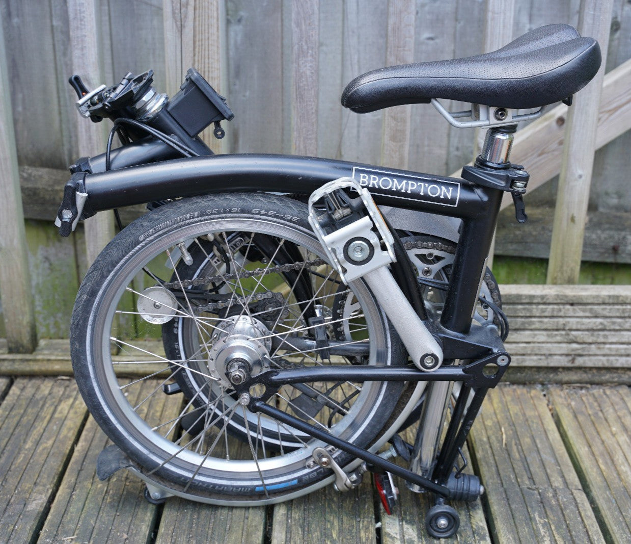 Brompton M3L Folding Bike 3-Speed Black 2016