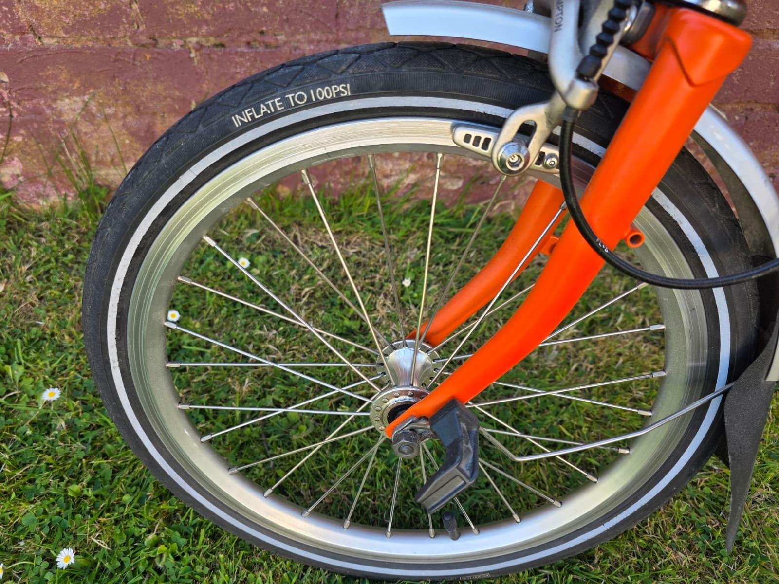 Brompton M6L Folding Bike - Orange Speed