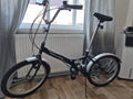 Challenge Flex 20in Folding Bike Black/Silver, Mudguards, Kickstand, Reflectors