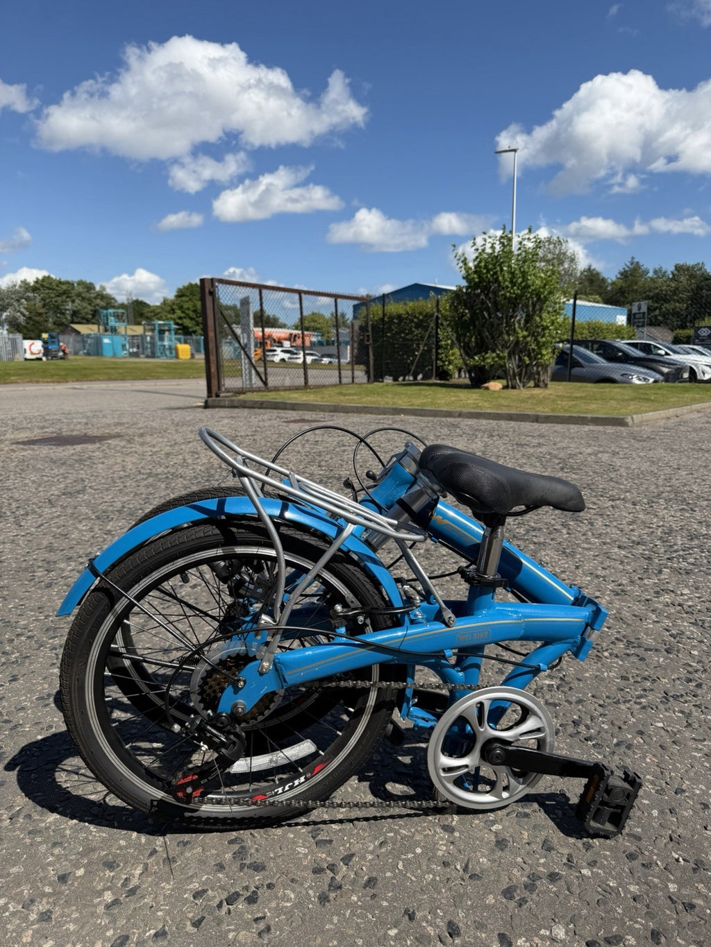 WCI Folding Bike Unisex Shimano 6 Gears Blue New
