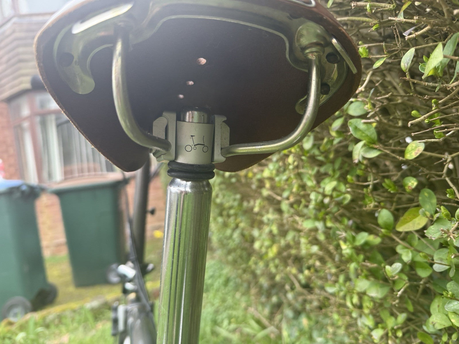 2017 Brompton M3R Folding Bike, Raw Lacquer, Brooks B17 Saddle, Dynamo Hub Light