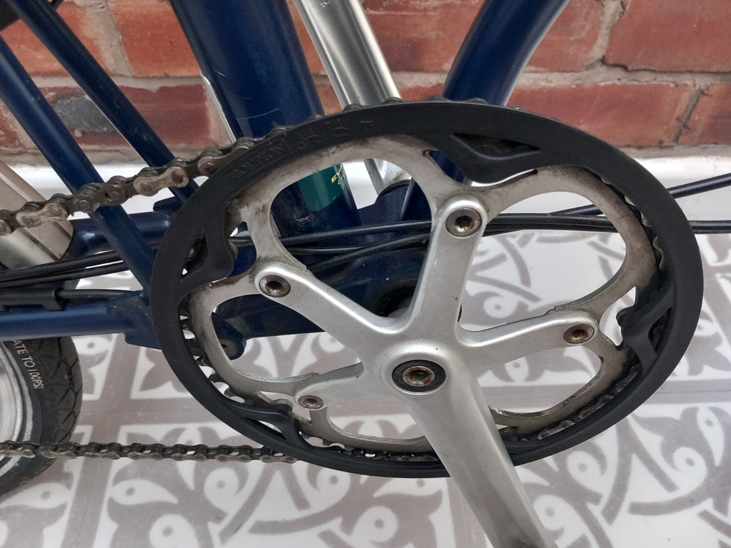 Brompton P6R P-Type 6-Speed Tempest Blue classic folding bike