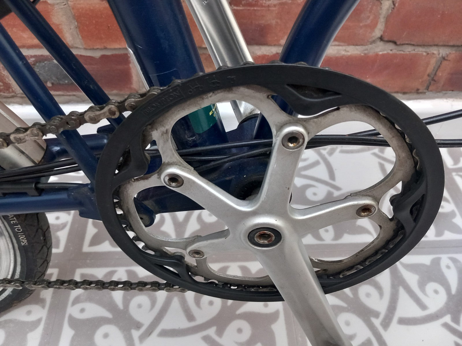 Brompton P6R P-Type 6-Speed Tempest Blue classic folding bike