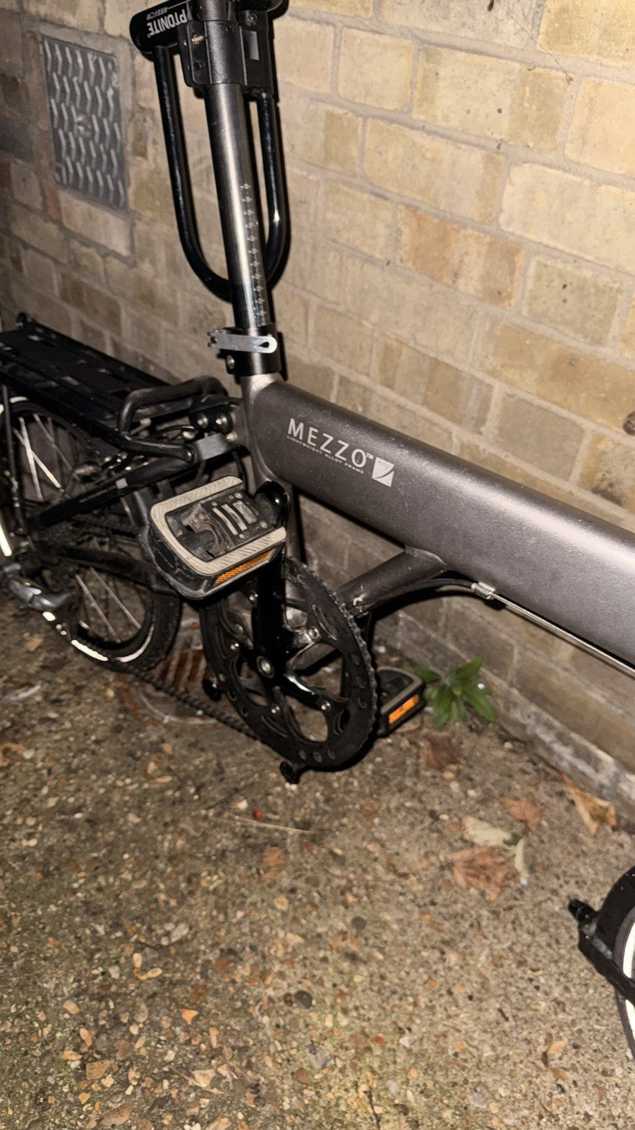 Mezzo Folding Bike like Brompton +Kryptonite D-Lock, ExtraSaddle+Phone Mount
