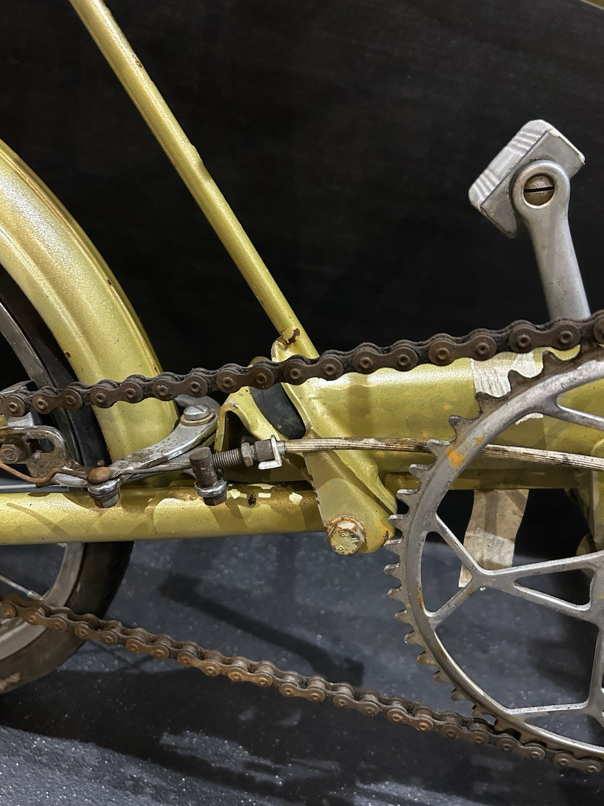 Moulton Mini Folding Bike 16in 1972 Steel 1 Speed Rack Mudguards Caliper