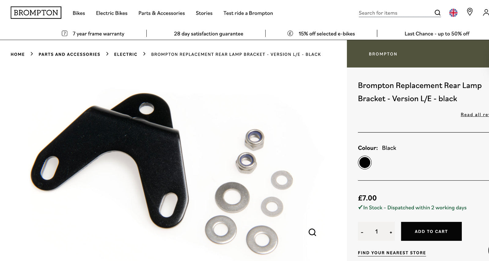 Brompton Front Retro LED Headlight & Rear Spanninga LED Reflector Light Bracket