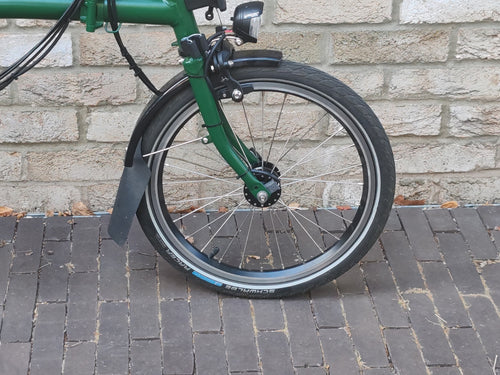 2025 Brompton C Line Explore 6 Speed Black Edition Racing Green Dynamo
