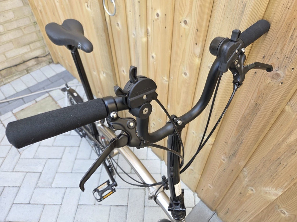 Brompton C Line H6L (6 Speed)  folding bicycle - Nickel Edition