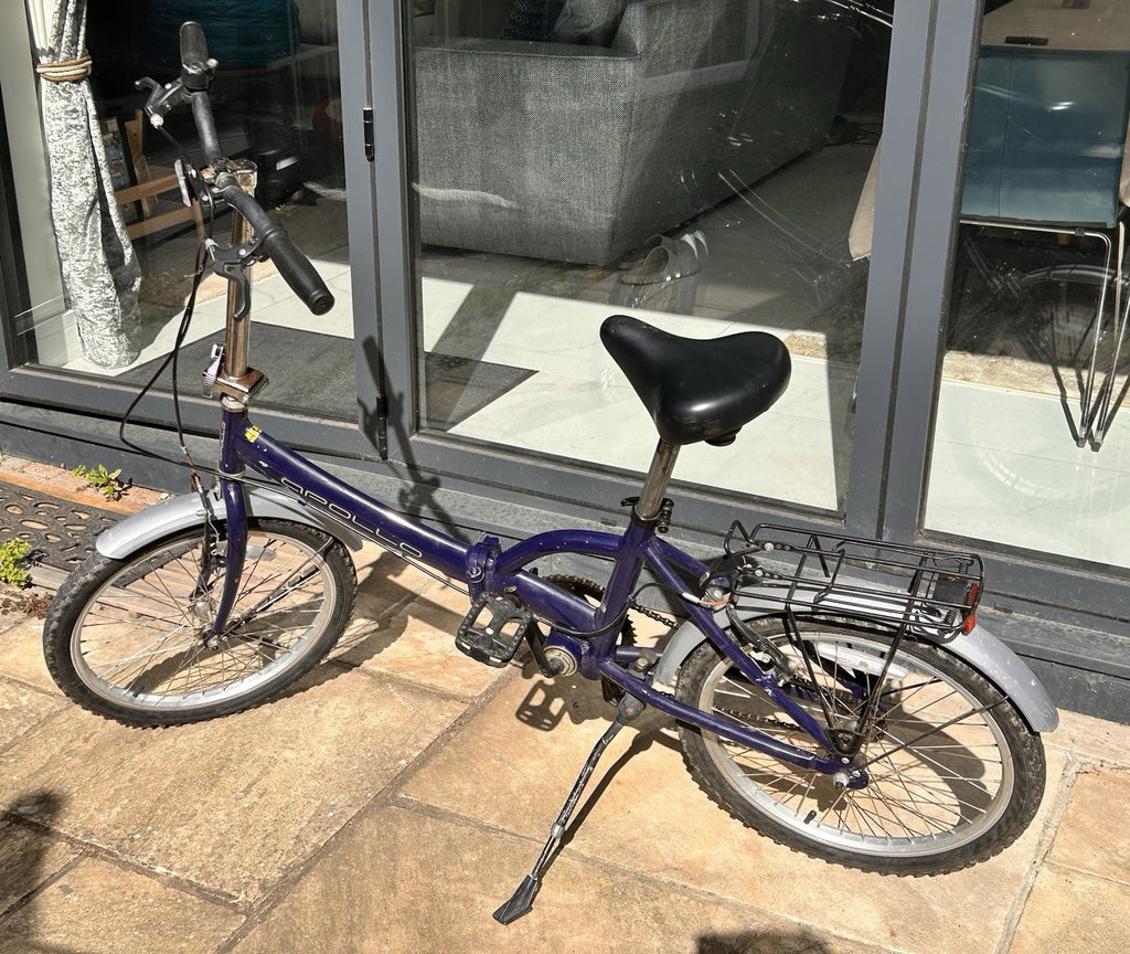 Apollo Tuck 20'' Lightweight Folding Bike Single Speed Blue