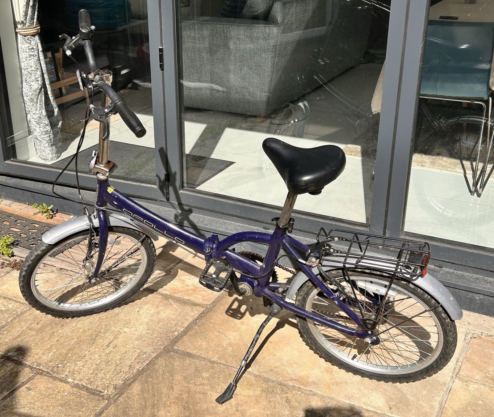Apollo Tuck 20'' Lightweight Folding Bike Single Speed Blue