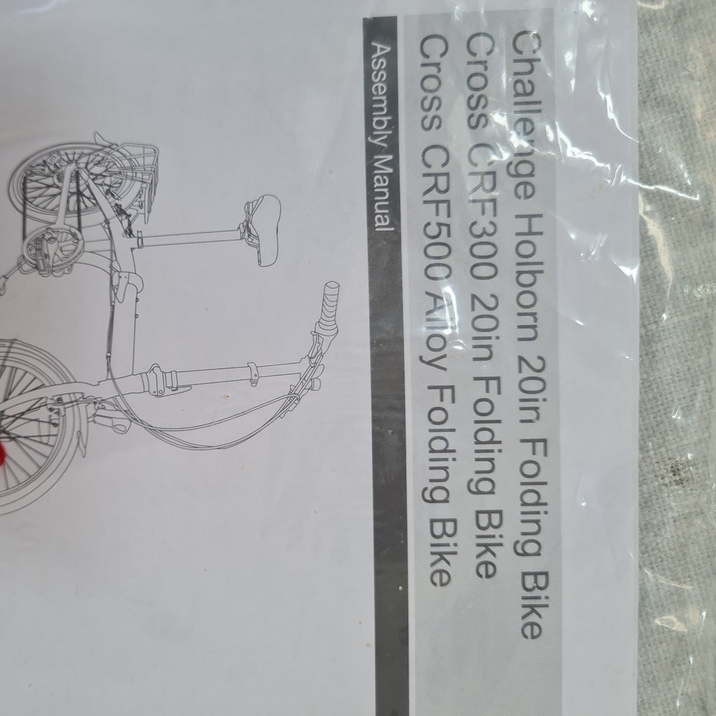 Cross CRF300 Folding Bike 20-inch Unisex White Wheel,pristine Condition