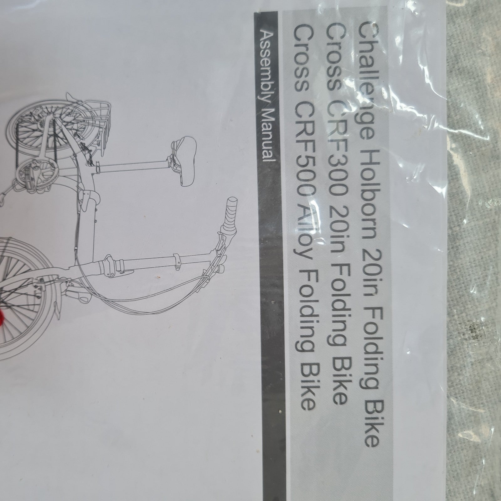 Cross CRF300 Folding Bike 20-inch Unisex White Wheel,pristine Condition